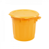 Couvercle plat pour conteneur alimentaire HACCP 75 L - jaune