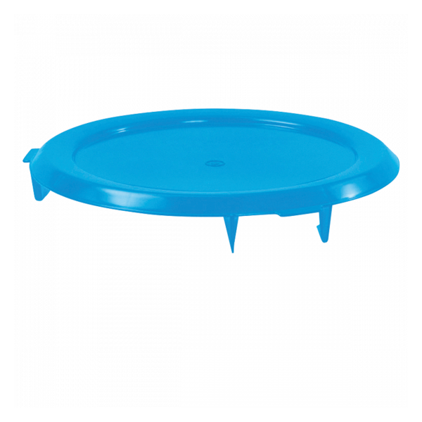Couvercle plat pour conteneur alimentaire HACCP 75 L - bleu
