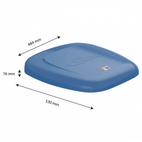 Couvercle Gilactiv® pour support sac 120 L - bleu