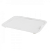 Couvercle bac à diviseuse rectangulaire 600 x 400 - 13 L - blanc