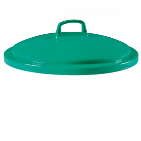 Couvercle avec poignée pour poubelle ronde tri sélectif 50 L - vert