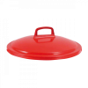 Couvercle avec poignée pour conteneur alimentaire rond HACCP 75 L - rouge