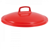 Couvercle avec poignée pour conteneur alimentaire rond HACCP 50 L - rouge