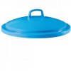 Couvercle avec poignée pour conteneur alimentaire rond HACCP 50 L - bleu