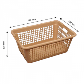 Corbeille à linge moyen modèle 100 L - sable