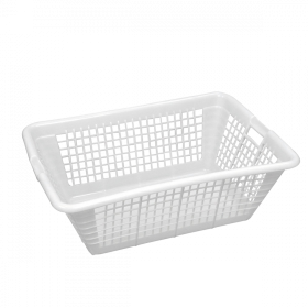 Corbeille à linge grand modèle 130 L - blanc
