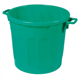 Conteneur alimentaire rond HACCP 75 L - vert