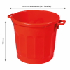 Conteneur alimentaire rond HACCP 75 L - rouge