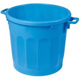 Conteneur alimentaire rond HACCP 75 L - bleu