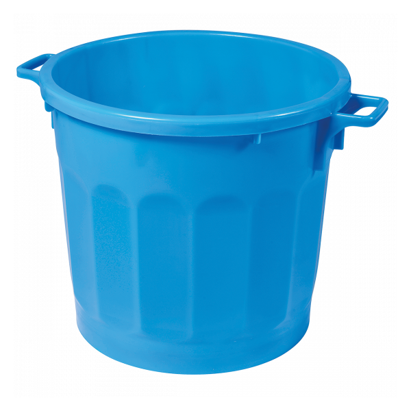 Conteneur alimentaire rond HACCP 75 L - bleu