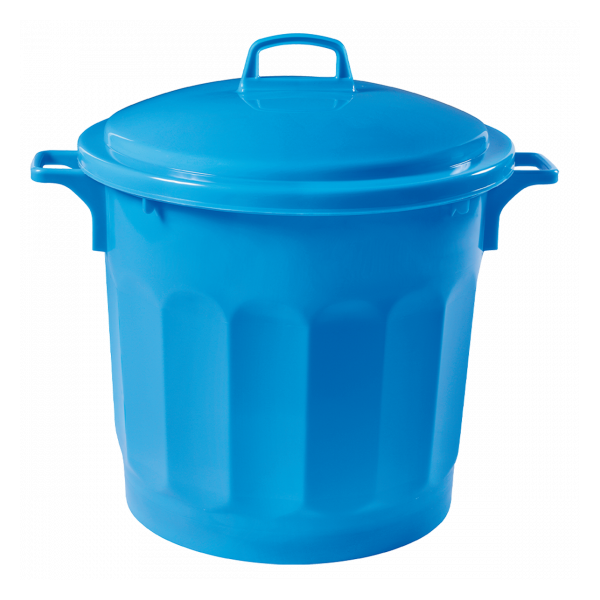 Conteneur alimentaire rond HACCP 75 L - bleu