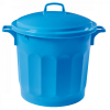 Conteneur alimentaire rond HACCP 75 L - bleu