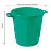 Conteneur alimentaire rond HACCP 50 L - vert