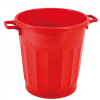 Conteneur alimentaire rond HACCP 50 L - rouge