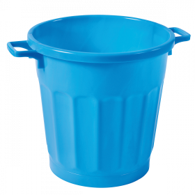 Conteneur alimentaire rond HACCP 50 L - bleu