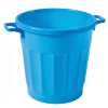 Conteneur alimentaire rond HACCP 50 L - bleu