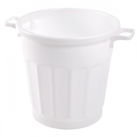 Conteneur alimentaire rond HACCP 50 L - blanc