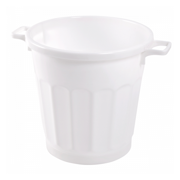 Conteneur alimentaire rond HACCP 50 L - blanc