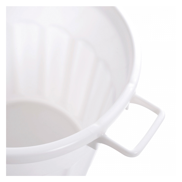 Conteneur alimentaire rond HACCP 50 L - blanc