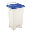 Collecteur à pédale 100 L - couvercle bleu