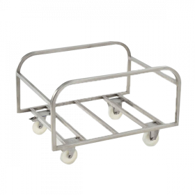 Chariot inox pour bac grand volume 310 L