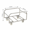 Chariot inox pour bac grand volume 310 L