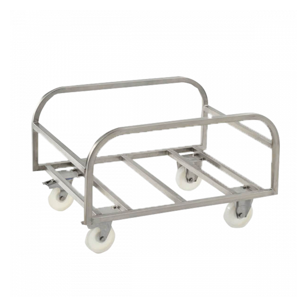 Chariot inox pour bac grand volume 220 L