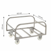 Chariot inox pour bac grand volume 220 L