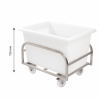 Chariot inox pour bac grand volume 220 L