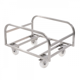 Chariot inox pour bac grand volume 100 L