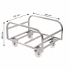 Chariot inox pour bac grand volume 100 L