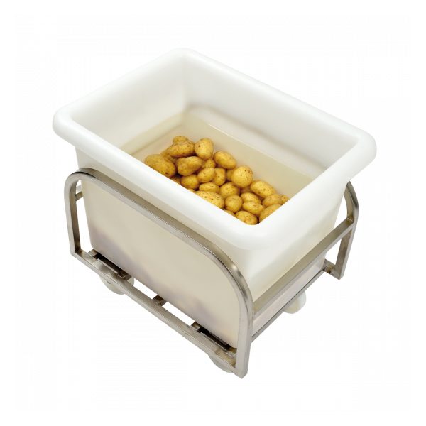 Chariot inox pour bac grand volume 100 L