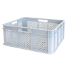 Caisse renforcée ajourée avec poignées empilable 18L - 400 x 350 x 160 gris