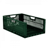 Caisse pliable empilable 600 x 400 x 235 mm 47 L - vert