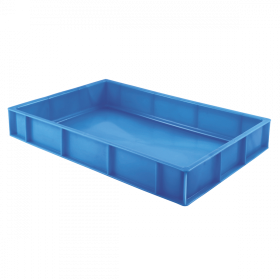 Caisse pleine Gilactiv® 600 x 400 x 90 mm 15 L - bleu