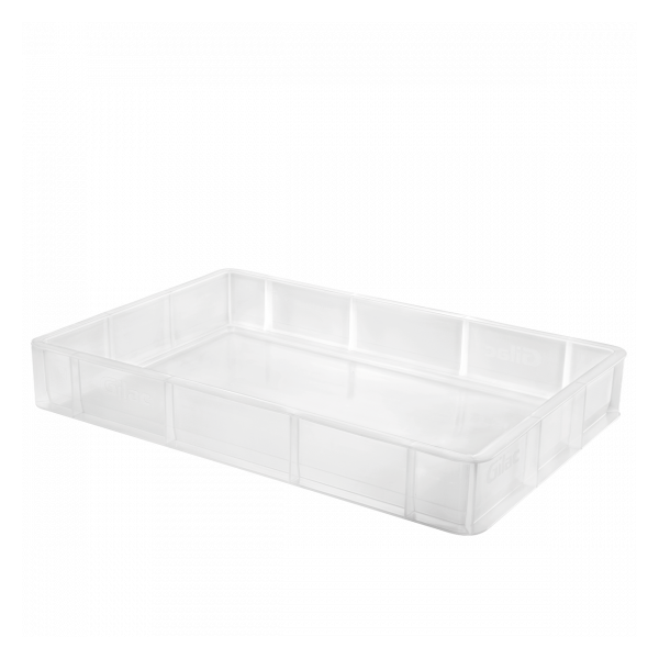 Caisse pleine 600 x 400 x 90 mm 15 L - translucide