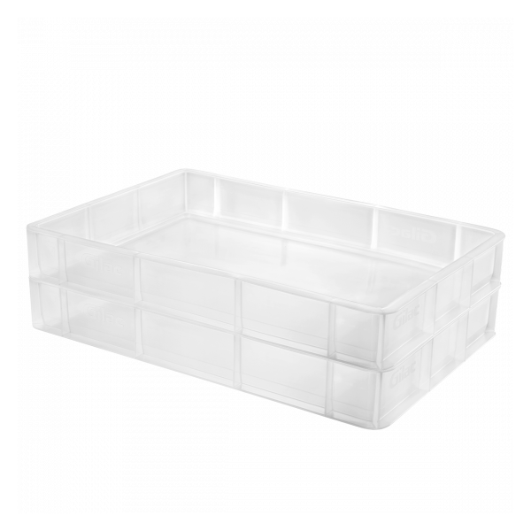 Caisse pleine 600 x 400 x 90 mm 15 L - translucide