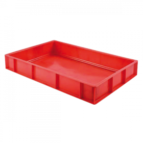 Caisse pleine 600 x 400 x 90 mm 15 L - rouge
