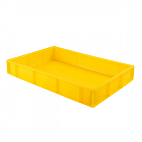 Caisse pleine 600 x 400 x 90 mm 15 L - jaune