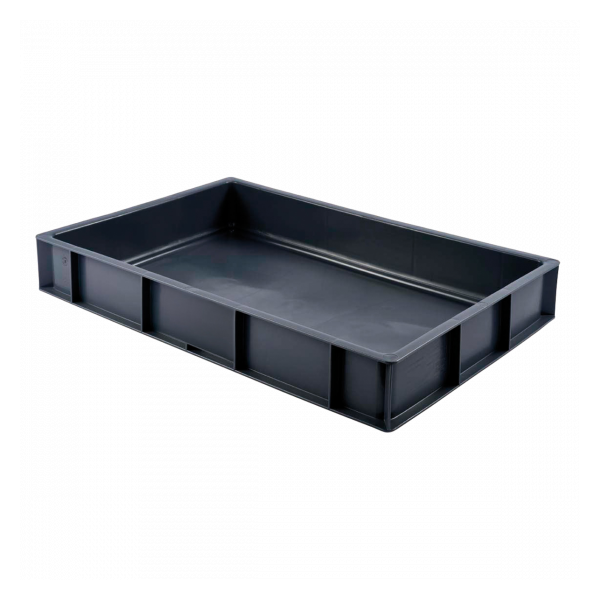 Caisse pleine 600 x 400 x 90 mm 15 L - gris