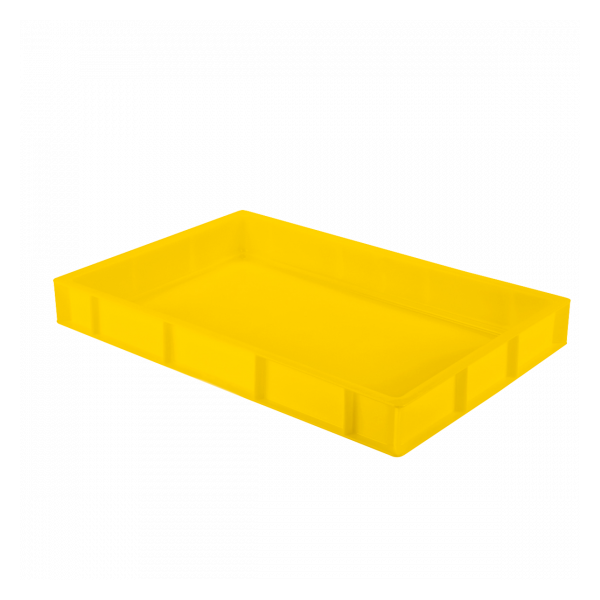 Caisse pleine 600 x 400 x 76 mm 14 L - jaune