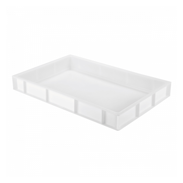 Caisse pleine 600 x 400 x 76 mm 14 L - blanc