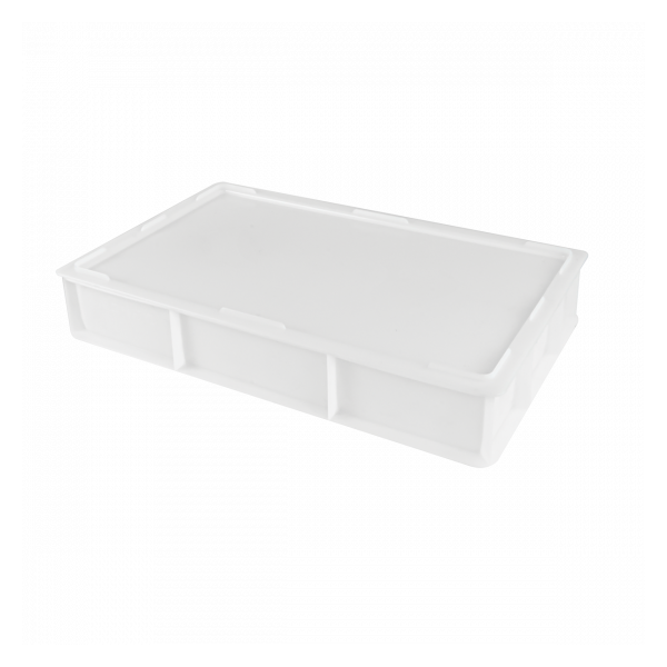 Caisse pleine 600 x 400 x 76 mm 14 L - blanc