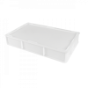 Caisse pleine 600 x 400 x 76 mm 14 L - blanc