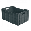 Caisse pleine 600 x 400 x 300 mm 60 L - gris