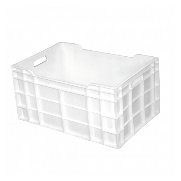 Caisse pleine 600 x 400 x 300 mm 60 L - blanc