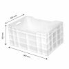 Caisse pleine 600 x 400 x 300 mm 60 L - blanc