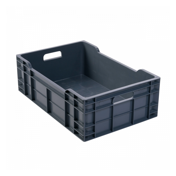 Caisse pleine 600 x 400 x 200 mm 40 L - gris