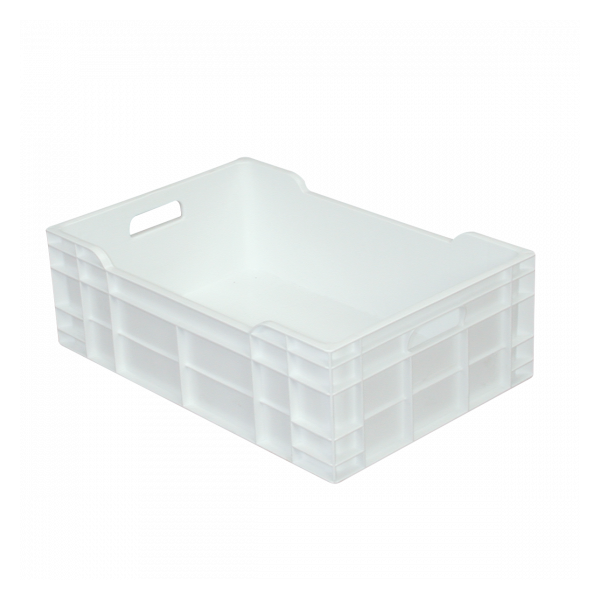 Caisse pleine 600 x 400 x 200 mm 40 L - blanc