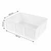 Caisse Pleine 400x300x130 - 12L - blanc
